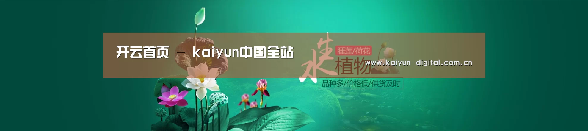 鲜花水草花卉网站模板